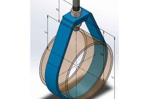 Suporte tipo Pendural - Abraçadeira Ajustável - AB